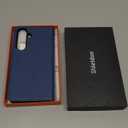 SHIELDON Case Wallet for Galaxy S25+ Plus 6.7", Genuine Leather Magnetic Closure, RFID Blocking Card Holder Kickstand Shock Absorbing Protective Cover Compatible with Galaxy S25+ 2025 - Royal Blue