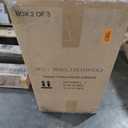 IDEALHOUSE 8 Pieces Outdoor Wicker Rattan Patio Furniture Sectional Set, Conversation Sets with Glass Table and Hidden Storage, Brown Rattan with Beige Cushion