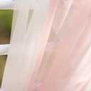 Ling's moment Wedding Chair Sashes Cover Aisle Decorations Draping Fabric Wrinkle-Free with Tie 16 Pcs Blush Pink & White for Party Ceremony Reception Floral Arrangement Banquet Outdoor Decor