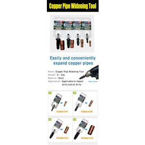 2 x Copper Pipe Swaging Tool Bit 1/2" (13.2mm)