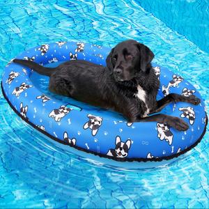 55'' x 35'' Dog Pool Float, Dog Floats for Pool, Inflatable Pool Floats for Dogs for Small Medium and Large Dogs for Lake River Pool Scratch Resistant