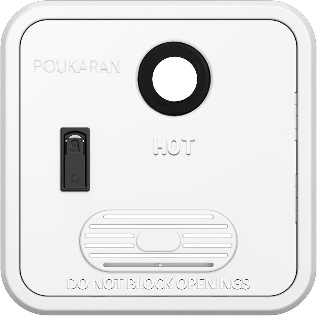 Poukaran 15 x 15 Inches RV Water Heater White Door - Only Door Kit for Poukaran RV Tankless Water Heaters, Water Heater not Included