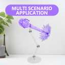 VICASKY Adjustable Action Figure Stand with Effects, 2pcs Doll Display Holder for Collectibles, Purple Plastic, 4.72 X 3.93 X 1.57 Inch, Ideal for Showcasing Models, Dolls, and Figures in Home, Off