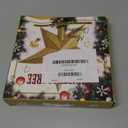 Christmas Tree Star Topper, 8" Gold Xmas Star Tree Decorations, 3D Shatterproof Bethlehem Star Tree Topper Decorations, Waterproof Christmas Tree Topper Decor for Holiday Home Outdoor Ornament