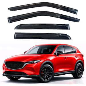 KPY Rain Guards Fit for 2017-2025 Mazda CX-5, Out-Channel Window Visors Vent Wind Deflectors 4PC, Car Accessories for 17-25 Mazda CX5