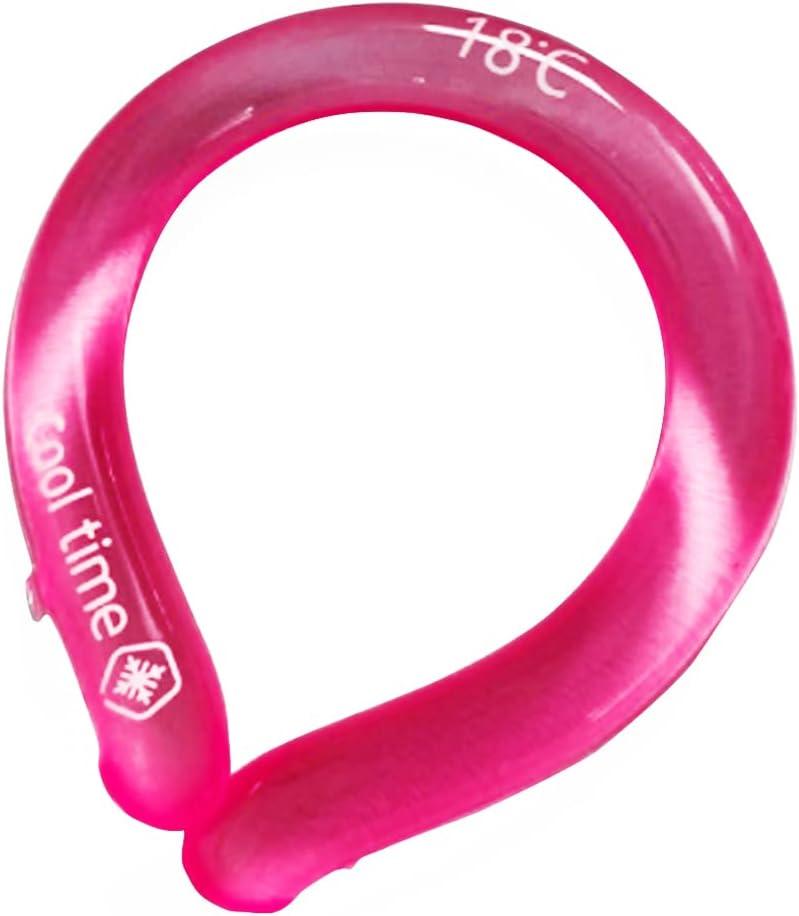 Neck Cooling Tube (Pink, 1) - Gel Neck Wrap - Ice Cold Lasts for Hours, Durable & Reusable, Cool Comfort for Hot Car, Work Area, Lawn Care, or Travel