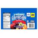 Capri Sun Fruit Punch flavored Juice Drink Blend, 30 ct Box, 6 fl oz Pouches (EXP 09/17/26)