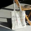 IIILUYOT Aesthetic Christian Floral Book Tote Bag (God Says You Are) Christian Gifts for Women Friend, Religious Cute Cloth Bags Mother Gifts for Women Mother, Reusable Graphic Cotton Bags