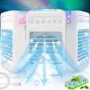 Mini Air Conditioner,Portable Air Conditioners for Room,180 Oscillating Small Mini AC with Timer,4 Speeds 2 Cool Mist,Small Room Air Conditioners for Office Bedroom