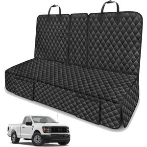 Dog Car Seat Cover for Back Seat for Ford F150 F-150 2000-2025 2026 | for Lariat King Ranch Platinum XL XLT Limited Raptor Truck Accessories Pet Bench Backseat Rear Seat Covers Waterproof black