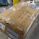 Tatub 24" Folding C Shaped End Table Set of 4, Small Sofa Side Laptop Desk, Couch TV Tray Table for Living Room, Bedroom, Rustic Brown