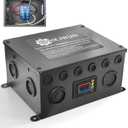 30 Amp Transfer Switch for RV, Metal Housing with Adjustable Delay Timer, Automatic Transfer Switch for Inverter Generator Shore Power