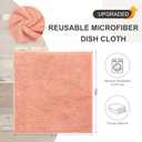 Thicker Microfiber Cleaning Cloth,9Pack-10 x10 Ultra Soft Absorbent Quick Drying Lint Free Rags&Towels,Scratch Free Reusable Washable Dish Cloths Set for Kitchen,Windows,Home(3tan,3lavender,3coral)