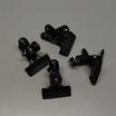QWORK 4 Pack Multifunctional Tripod Camera Clamp Flash Holder with 360 Swivel Tripod Mini Ball Head, Black