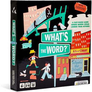 What's The Word, Party Board Game for Anyone Who Loves a Good Brain Teaser, 2-6 Players, Ages 8+ Years, 30-Minute Game Play, CB Games