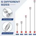 8pcs Airless Paint Sprayer Gun Tip Extension Pole Rod Set for Airless Spray Gun Painting with Swivel Joint Spray Tips and Nozzle Tip Guard Protector (8,12,20,30,39in,517)