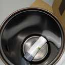 2.1 Gallon Metal Imitation Wood Grain Bathroom Trash Can