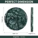 Natural Marble Round Tray - 8 Inch Decorative Tray for Bathroom, Vanity, Jewelry, Decor | Perfect for Organizing Perfume, Rings, Fragrance, and Home Decoration (Green)