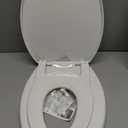 Little2Big Toilet Seat with Built-In Toddler Potty Training Seat, Slow Close, Easy to Install, Made in USA, ELONGATED, White