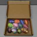 12 Pcs Mini 3D Printed Animal with 12 Pcs Mini Easter Eggs, Cute 3D Printed Axolotl Figurines Set Home Office Decor Easter Birthday Gifts Stress Relief Fidget Toys