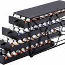 ZCDCP Coffee Pod Holder Drawer Storage, Compatible with Nespresso Originaline pod, Office Kitchen Counter Organizer (120 pods-4tiers)