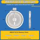 Upgraded WB30T10133 Range 9"/6" Dual Radiant Surface Element Compatible with GE Hotpoint Electric Stove, WB30X24111 10" Haliant Surface Element Replace PS2321567 AP4345739