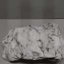 Round Vinyl Fitted Tablecloth with Flannel Backing Elastic Edge Design Table Cover Waterproof Oil-Proof PVC Table Cloth Stain-Resistant Best for 57"-66" Round (Marble)