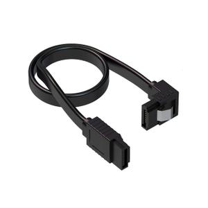 SATA Cable III,1 Pack SATA Cable III 6Gbps Straight HDD SDD Data Cable with Locking Latch 50CM& 19.6inch Compatible for SATA HDD