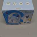 iClever BTH12 Kids Bluetooth Headphones,Colorful LED Lights,74/85dBA Safe Volume,85H Playtime,Bluetooth 5.2,Over Ear Wireless Headphone Built-in Mic for iPad/Tablet/Airplane, Deep Black