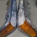 2004 2005 2006 2007 2008 2009 2010 2011 2012 Chevy Colorado Headlight Assembly for 04-12 Chevy Colorado/GMC Canyon / 2006-2008 ISUZU I-Series Headlamp Replacement PairNo bulb included (A-Chrome Housing / Amber Reflector / Clear Lens)