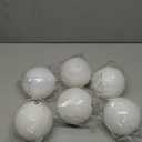 Extra Large Size Outdoor Christmas Ornaments, Oversized Huge Big Shatterproof Xmas Christmas Plastic Balls for Outside Lawn Yard Tree Hanging Decorations (4"/100mm, White, 6 Packs)