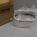 LALASTAR Desktop Trash Can with Lid, Mini Trash Can for Desk, Small Office Countertop Garbage Can, Mountable Tiny Wastebasket for RV, Dorm, Freezer, Laundry and More (Blue)