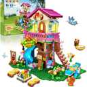 HOGOKIDS Tree House Building Set with LED Light - 622pcs Treehouse Building Blocks Toys, Forest Up House Toys with Slide, Birthday Easter Gifts for Kids Girls Boys Age 8 9 10 11 12+
