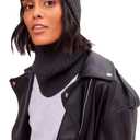 Winter Neck Warmer Scarf Neck Gaiter for Men Women, Windproof Neck Warmer Ski, Tube Circle Neck Scarves (Gray)