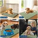 OLANLY Dog Door Mat for Muddy Paws 24x16, Ultra Absorbent Chenille Mud Doormat, Non-Slip Washable and Dirt Trapping Doormat for Indoor Entryway, Quick-Dry Indoor Pet Bed Mats for Dogs, Sage Green