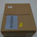 downluxe Outdoor Chair Cushions 24x24 with Removable Cover, Waterproof Patio Furniture Cushions, Deep Seat Cushions for Outdoor Furniture with Backrest for Sofa, Couch and Patio Chairs, Brick Red