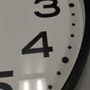 Wall Clock 16 Inch Silent Non-Ticking Modern Clock Battery Operated Classic Simple Minimalist Analog Decorative for Kitchen, Living Room,Office, Bedroom, Bathroom (Black)