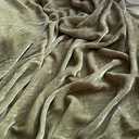 Sage Green Luxury Mulberry Silk Velvet Fabric by The Yard/Half Yard for Apparels, Curtains, Pillowcases, Blankets and Home Decor, 45" Wide, Cut in a Continous Length. (by The Yard)
