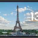 upsimples 13.5x40 Picture Frame, Display Pictures 10x30 with Mat or 13.5 x 40 Without, Wall Hanging Panoramic Frames, Black, 1 Pack