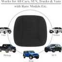 kingphenix Car Seat Cushion with 1.2inch Comfort Memory Foam, Seat Cushion for Car and Office Chair (Black)