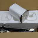 3-Lights Black and Brushed Nickel Bathroom Light Fixtures, Modern Black and Nickel Vanity Light with Clear Glass Shade, Wall Mount Lights Over Mirror for Bedroom Hallway Living Room