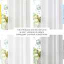 NICETOWN Bedroom Sheer Curtains 54 inch Length - Grommet Top Voile Textured Window Curtains Light and Airy Drapes for Cafe/Loft/Nursery (W54 x L54, 1 Pair, White)