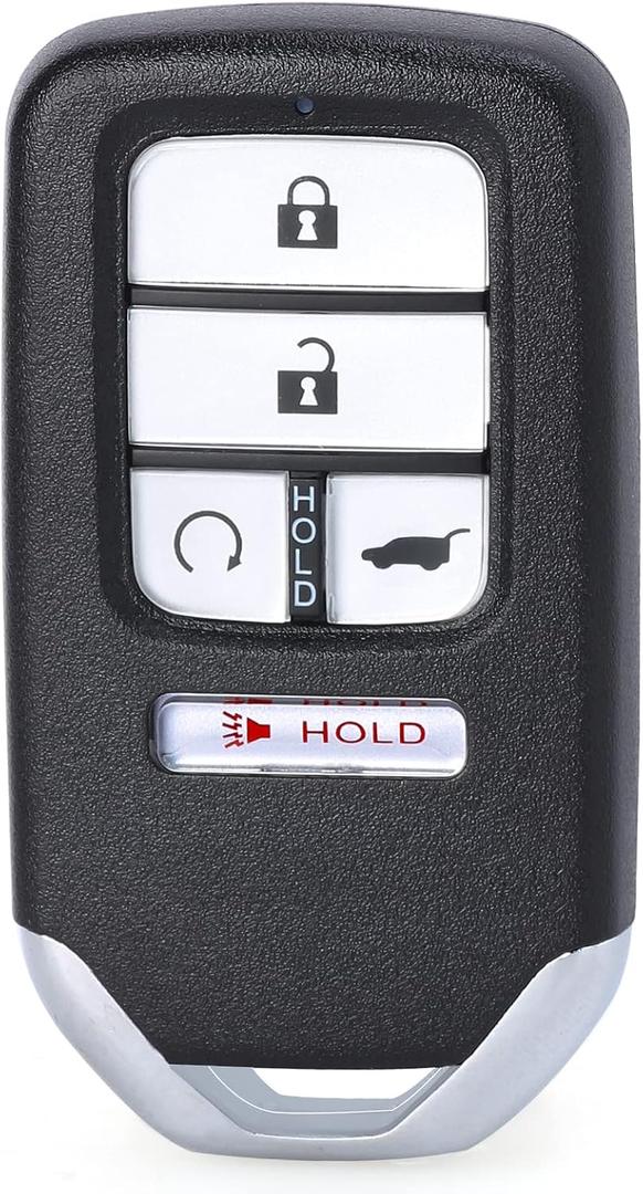 Keymall Smart Key Fob Keyless Entry Remote Start Replacement for Honda Pilot 2016-2018 for Civic CR-V 2017-2020 KR5V2X 5 Buttons 433 Mhz ID47 Chip