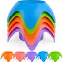 Beach Cup Holder-Sand-Free Drink Holder,Multi-Functional Sand Cup Holder for Beverage Phone Sunglasses Keys,Beach Accessories for Vacation Must Haves Beach Gear for Beach Trip(Multi-Color,5 Packs)