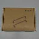 Goo-Ki Vintage Retro Antique Brass Zinc Alloy Cabinet Handles - 5.03''(128mm) Hole Center Affordable Luxury Cabinet Pull Hardware for Bedroom, Kitchen, 6 Pack