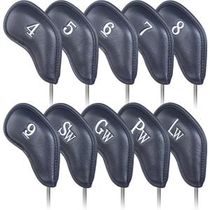 Craftsman Golf Magnetic Iron Headcovers Protective Cover with Large No. Customize Name