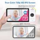 VTech VM919HD Video Baby Monitor with 7" 720p HD Screen, 360 Pan Tilt Zoom, 110 Wide Angle, Night Vision, 1000ft Range, 15-Hour Battery, No WiFi Secure Transmission