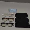 Progressive Multifocal Anti Blue Light Reading Glasses for Women and Men Fashion Eyeglasses Frame (Multicolor-c3)