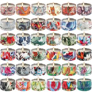 Set 36Pack Scented Candles Gifts Soy Wax Travel Tin Jar Candles for Home 2.5 OZ jar Candles for Mom, Birthday, Thanksgiving, Mother's Day,Aromatherapy,Valentine's Day Gifts
