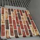 Art3d 20-Pack 105 Sq.Ft Faux Brick 3D Wall Panels Peel and Stick in Red Brown, Self Adhesive Waterproof Foam Wallpaper for Bedroom, Bathroom, Kitchen (27.5x27.5inch)